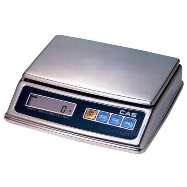 CAS PW2-10LB, 10 x 0.005 lb, PWII-10 Portion Control Scale with 1 Year Warranty