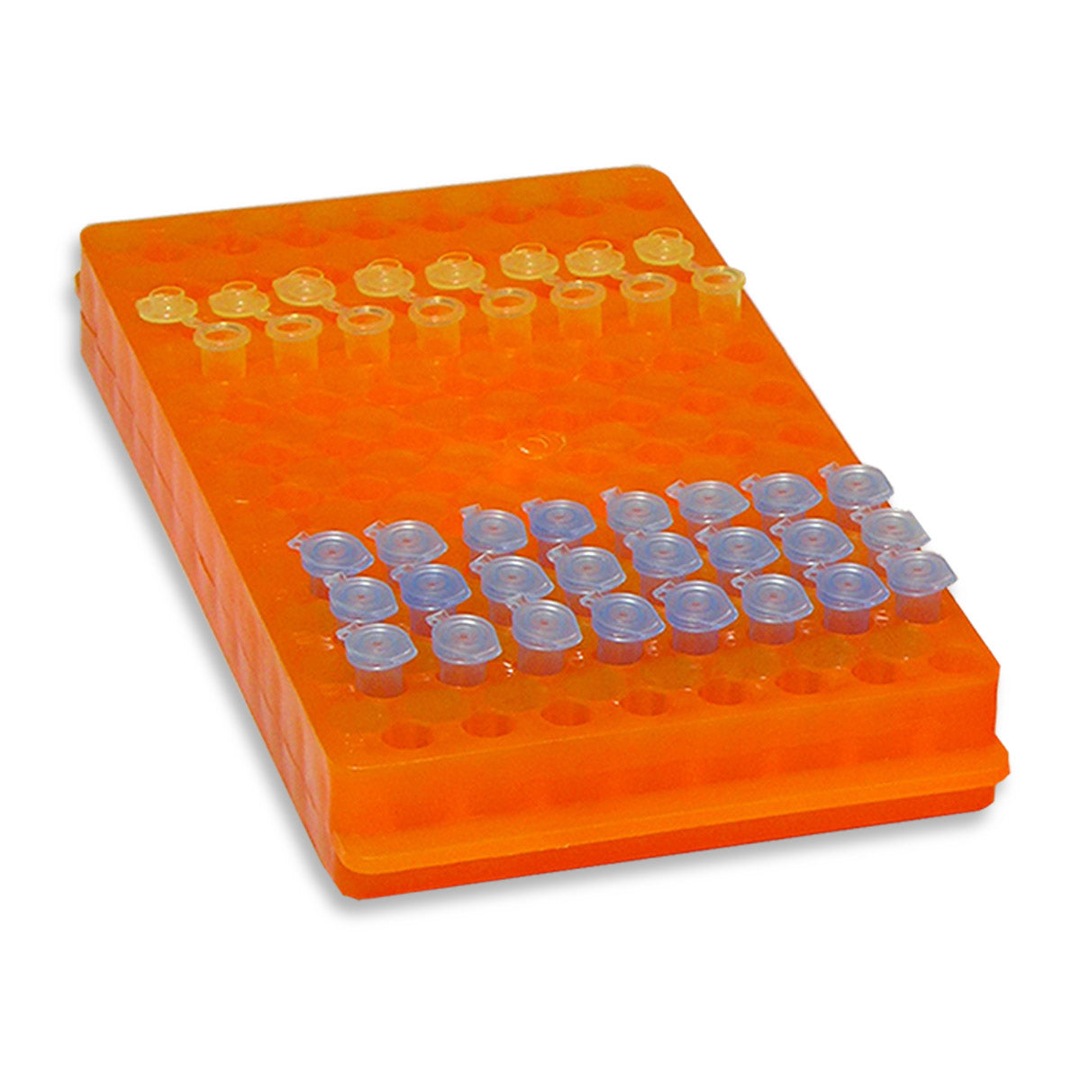 MTC Bio R1050, Rack, Reversible, 96 x 1.5/2.0ml Or 0.5ml, (113 x 199mm), Orange
