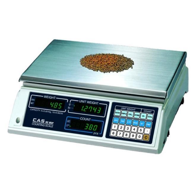 CAS SC05P, 10 x 0.002 lbs, SC Counting Scale with 2 Year Warranty