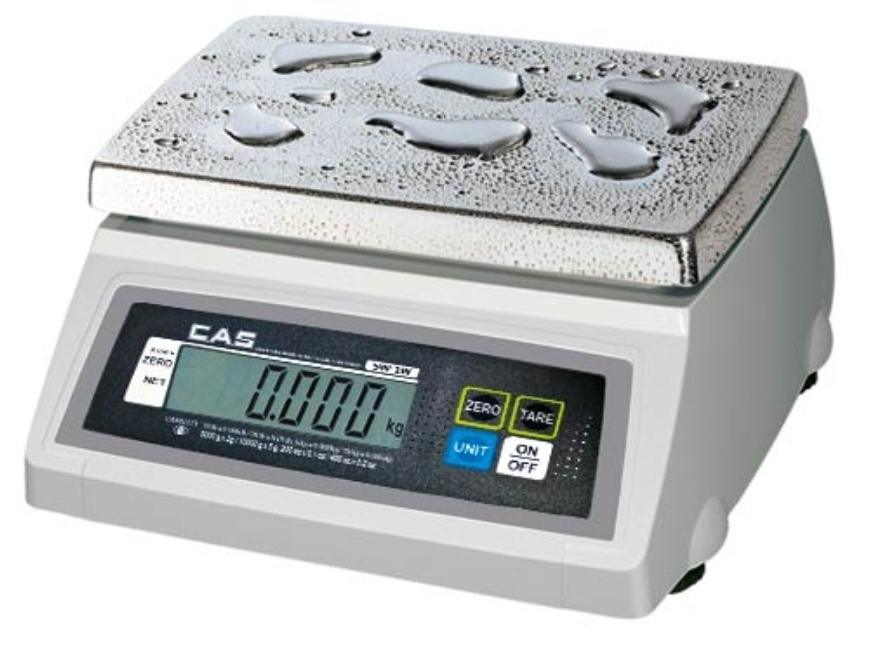 CAS SW-1W10DD, 10 x 0.005 lb, SW-1W Washdown Portion Control Scale with 1 Year Warranty