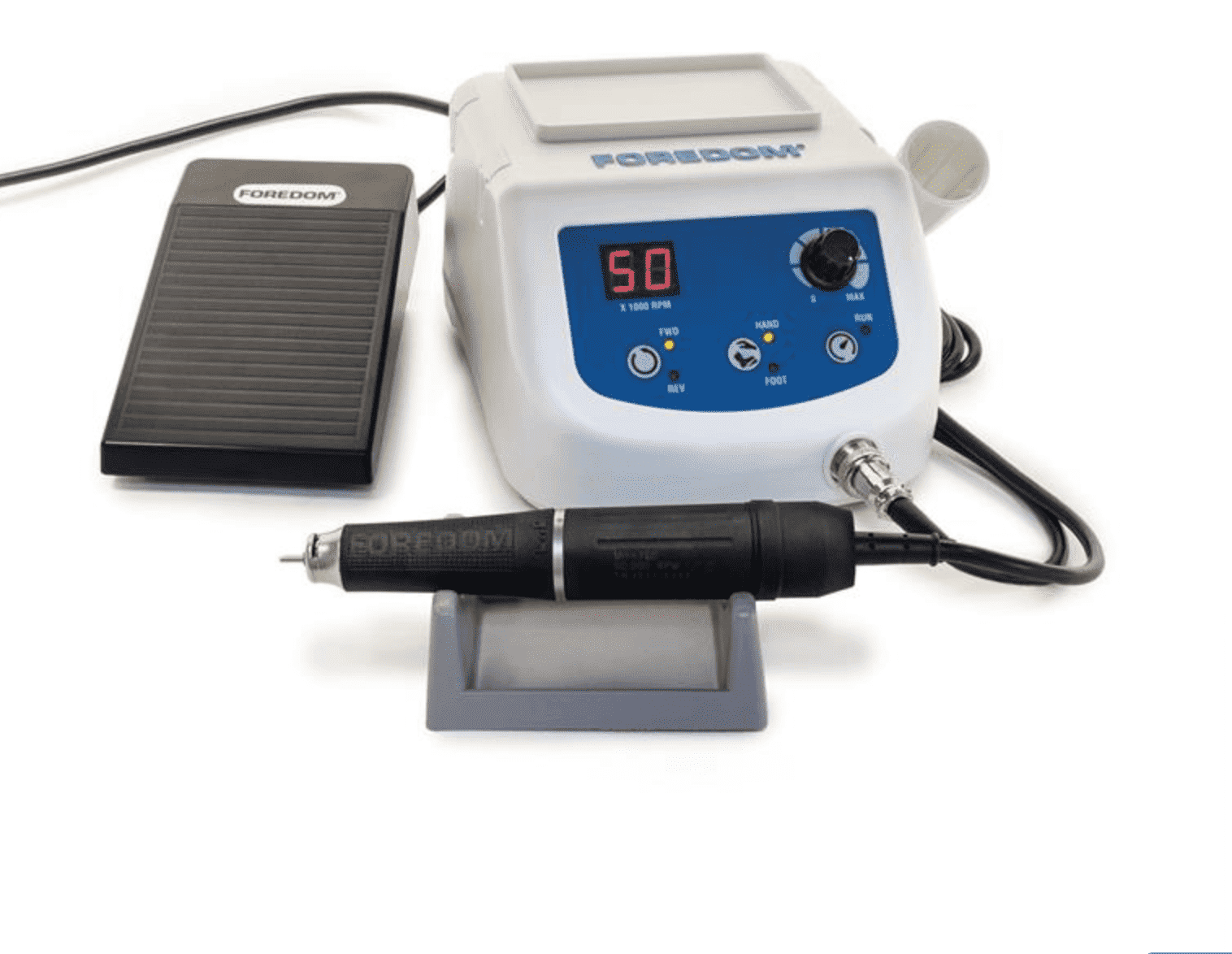 Foredom K.1060 Brushless Micromotor Kit, High Torque and Speed, 2.35mm (3/32") and 1/8" Collet, 115 or 230V