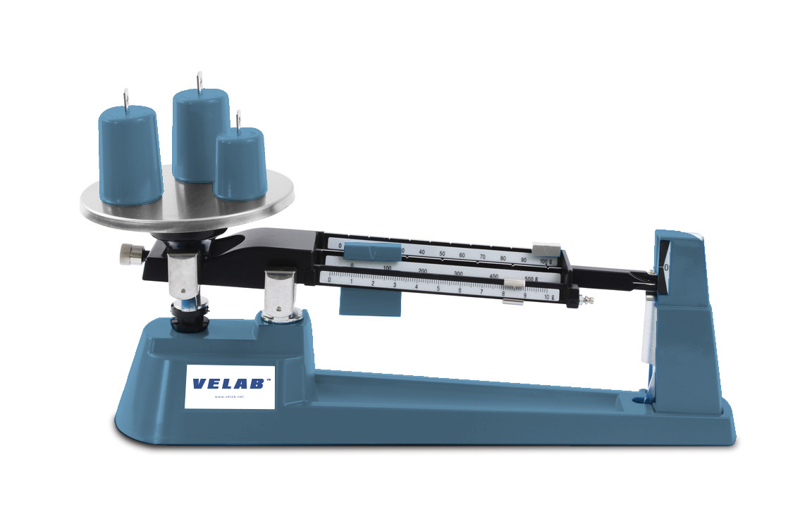Velab VE-2610 610 g or 2610 with Weights, 0.1 g, Triple Beam Balance - 1 Year Warranty