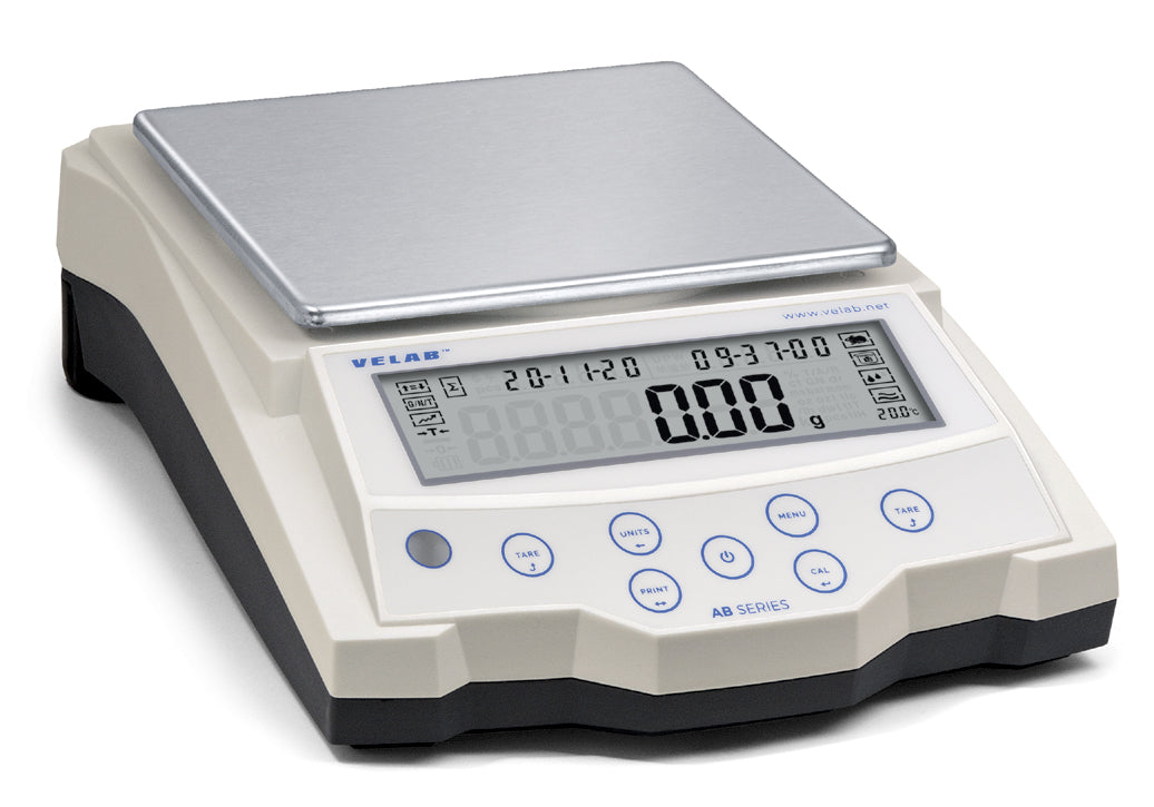 Velab VE-4002 Precision Balance with internal rechargeable battery, 4000g, 0.01g, 168 X 168mm / 6.6" x 6.6" with 1-year warranty