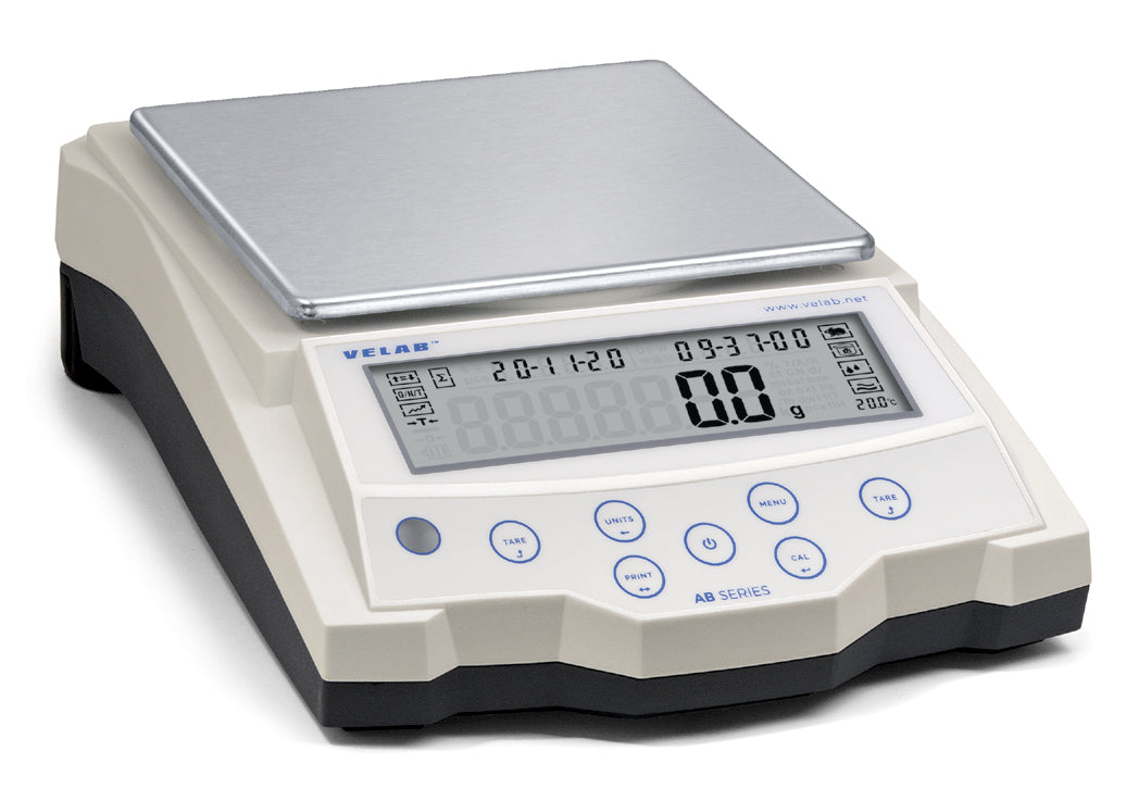 Velab VE-10001 Precision Balance with internal rechargeable battery, 10000g, 0.1g, 168 X 168mm / 6.6" x 6.6" with 1-year warranty
