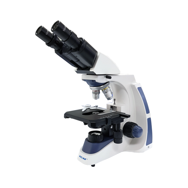 Velab VE-B1 Basic Binocular Microscope Siedentopf Type, WF 10x/18 mm with Diopter Adjustment on One Eyepiece