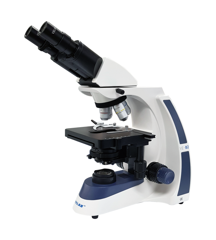 Velab VE-B2 PLUS PLAN Binocular Microscope with LED Illumination and Quadruple Nose Piece