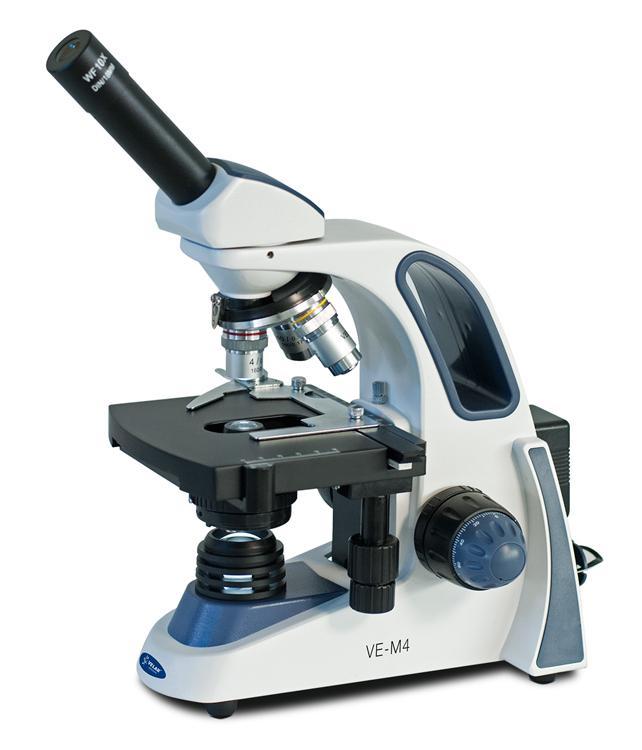 Velab VE-M4 Biological Monocular Microscope with Triple Nose Piece (Intermediate)