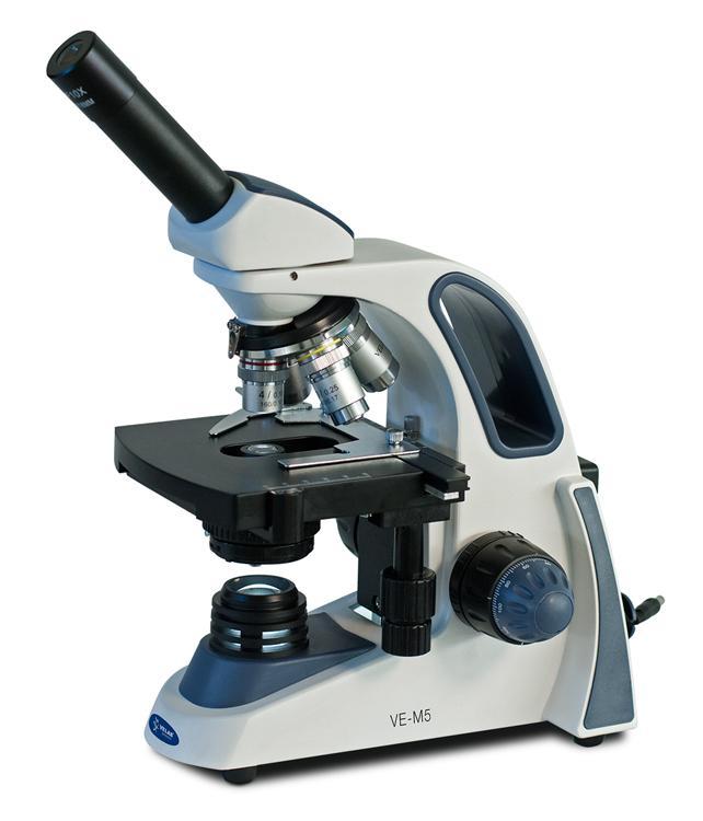 Velab VE-M5 Biological Monocular Microscope with Quadruple Nose Piece (Intermediate)