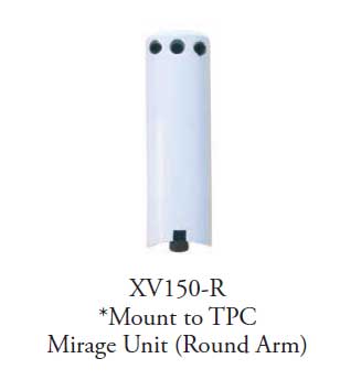 TPC Dental XV150-R Xray viewer bracket (round cut-out) - mount to Mirage unit head (Round Arm)